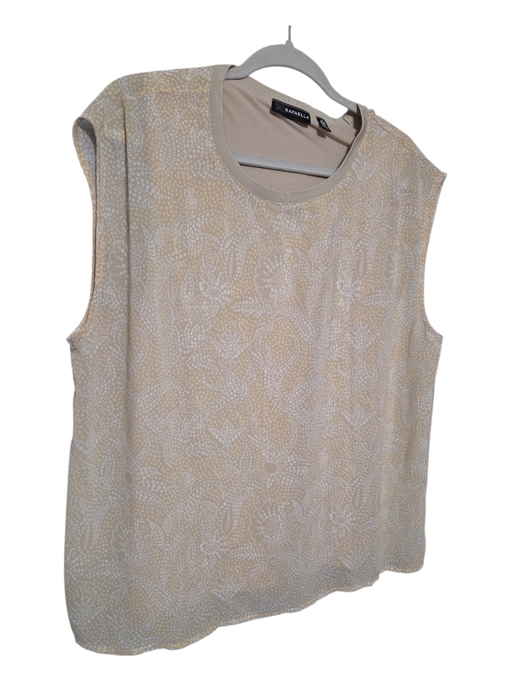 Rafaella Neutral Dot-Print Sleeveless Tank Top